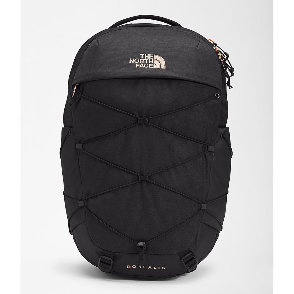 The North Face Backpacks Womens Australia - The North Face Borealis Black / Coral Metallic (QBI-0189